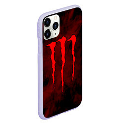 Чехол iPhone 11 Pro матовый MONSTER ENERGY, цвет: 3D-светло-сиреневый — фото 2