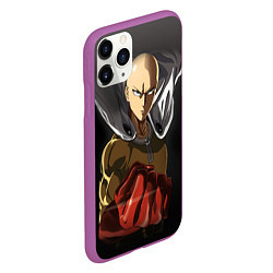 Чехол iPhone 11 Pro матовый One Punch Man, цвет: 3D-фиолетовый — фото 2