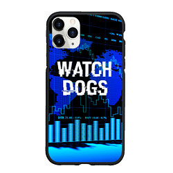 Чехол iPhone 11 Pro матовый Watch Dogs, цвет: 3D-черный