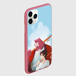 Чехол iPhone 11 Pro матовый Ученик чудовища, цвет: 3D-малиновый — фото 2