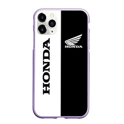 Чехол iPhone 11 Pro матовый HONDA, цвет: 3D-светло-сиреневый
