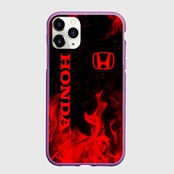 Чехол iPhone 11 Pro матовый HONDA, цвет: 3D-фиолетовый