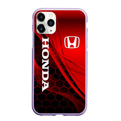 Чехол iPhone 11 Pro матовый HONDA, цвет: 3D-светло-сиреневый