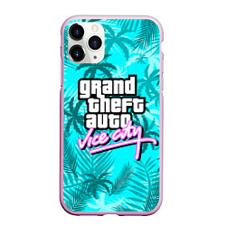 Чехол iPhone 11 Pro матовый GTA VICE CITY, цвет: 3D-розовый