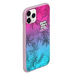 Чехол iPhone 11 Pro матовый GTA VICE CITY, цвет: 3D-розовый — фото 2