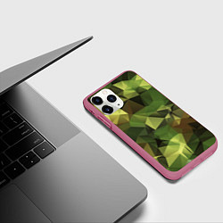 Чехол iPhone 11 Pro матовый МИЛИТАРИ, цвет: 3D-малиновый — фото 2