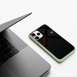 Чехол iPhone 11 Pro матовый HONDA Z, цвет: 3D-салатовый — фото 2