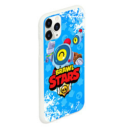 Чехол iPhone 11 Pro матовый BRAWL STARS NANI, цвет: 3D-белый — фото 2
