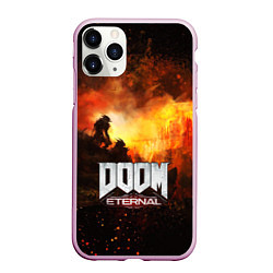 Чехол iPhone 11 Pro матовый DOOM ETERNAL, цвет: 3D-розовый