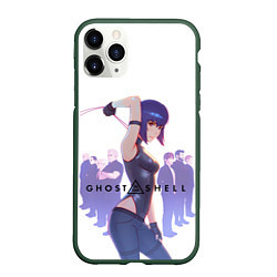 Чехол iPhone 11 Pro матовый Ghost in the Shell Section 9, цвет: 3D-темно-зеленый