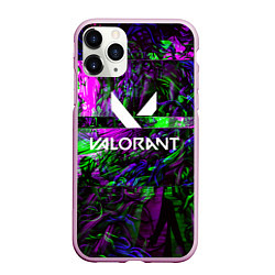 Чехол iPhone 11 Pro матовый VALORANT GAME, цвет: 3D-розовый