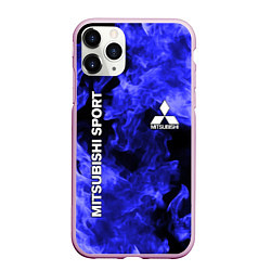 Чехол iPhone 11 Pro матовый MITSUBISHI, цвет: 3D-розовый