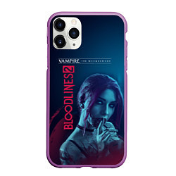 Чехол iPhone 11 Pro матовый Bloodlines 2, цвет: 3D-фиолетовый