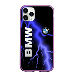 Чехол iPhone 11 Pro матовый BMW, цвет: 3D-фиолетовый