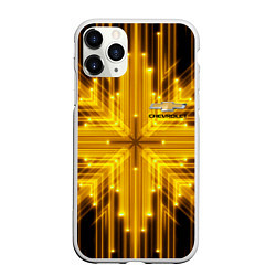 Чехол iPhone 11 Pro матовый CHEVROLET, цвет: 3D-белый