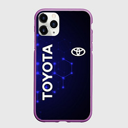 Чехол iPhone 11 Pro матовый TOYOTA, цвет: 3D-фиолетовый