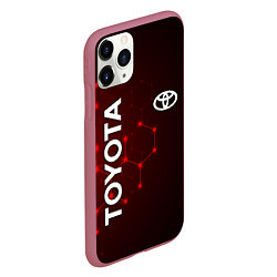 Чехол iPhone 11 Pro матовый TOYOTA, цвет: 3D-малиновый — фото 2