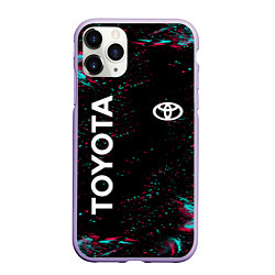 Чехол iPhone 11 Pro матовый TOYOTA, цвет: 3D-светло-сиреневый