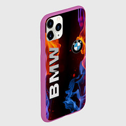 Чехол iPhone 11 Pro матовый BMW, цвет: 3D-фиолетовый — фото 2