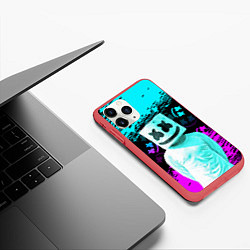 Чехол iPhone 11 Pro матовый Fortnite Marshmello, цвет: 3D-красный — фото 2