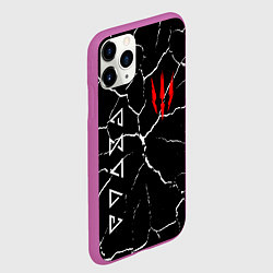 Чехол iPhone 11 Pro матовый The Witcher, цвет: 3D-фиолетовый — фото 2