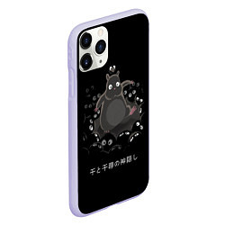 Чехол iPhone 11 Pro матовый Унесенные призраками, цвет: 3D-светло-сиреневый — фото 2