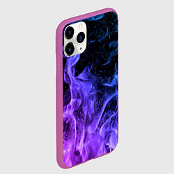 Чехол iPhone 11 Pro матовый ОГОНЬ НЕОН, цвет: 3D-фиолетовый — фото 2