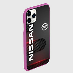 Чехол iPhone 11 Pro матовый NISSAN, цвет: 3D-фиолетовый — фото 2