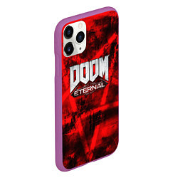 Чехол iPhone 11 Pro матовый Doom Eternal, цвет: 3D-фиолетовый — фото 2