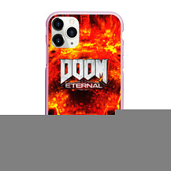 Чехол iPhone 11 Pro матовый Doom Eternal, цвет: 3D-розовый