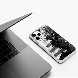 Чехол iPhone 11 Pro матовый США, цвет: 3D-белый — фото 2