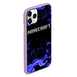 Чехол iPhone 11 Pro матовый MINECRAFT, цвет: 3D-сиреневый — фото 2