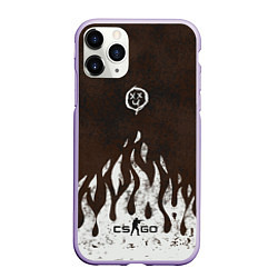 Чехол iPhone 11 Pro матовый Cs:go - Оксидное пламя, цвет: 3D-светло-сиреневый