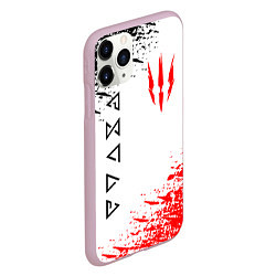 Чехол iPhone 11 Pro матовый THE WITCHER, цвет: 3D-розовый — фото 2