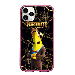 Чехол iPhone 11 Pro матовый Peely Fortnite, цвет: 3D-малиновый