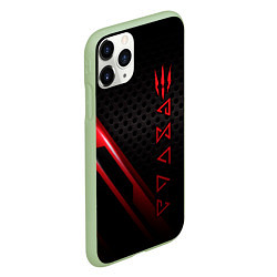 Чехол iPhone 11 Pro матовый The Witcher, цвет: 3D-салатовый — фото 2