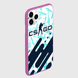 Чехол iPhone 11 Pro матовый CS GO КС ГО, цвет: 3D-фиолетовый — фото 2