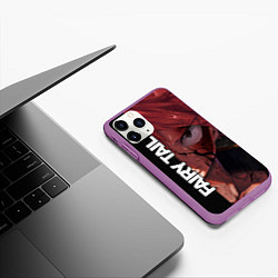 Чехол iPhone 11 Pro матовый FAIRY TAIL ХВОСТ ФЕИ, цвет: 3D-фиолетовый — фото 2