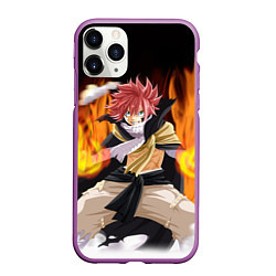 Чехол iPhone 11 Pro матовый FAIRY TAIL ХВОСТ ФЕИ, цвет: 3D-фиолетовый