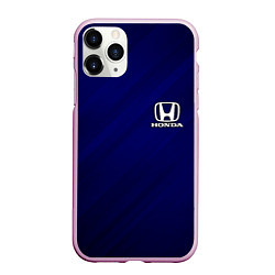 Чехол iPhone 11 Pro матовый HONDA, цвет: 3D-розовый