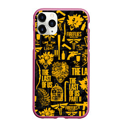 Чехол iPhone 11 Pro матовый THE LAST OF US 2, цвет: 3D-малиновый