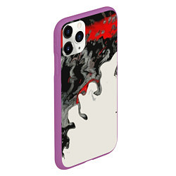 Чехол iPhone 11 Pro матовый Abstraction, цвет: 3D-фиолетовый — фото 2