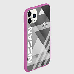 Чехол iPhone 11 Pro матовый NISSAN, цвет: 3D-фиолетовый — фото 2