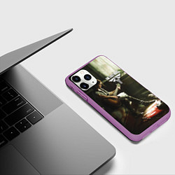 Чехол iPhone 11 Pro матовый The last of us part 2 tlou2, цвет: 3D-фиолетовый — фото 2
