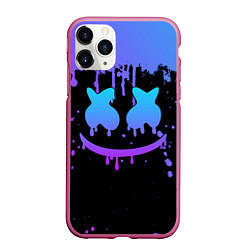 Чехол iPhone 11 Pro матовый MARSHMELLO, цвет: 3D-малиновый