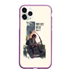 Чехол iPhone 11 Pro матовый The Last of Us 2, цвет: 3D-фиолетовый
