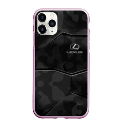 Чехол iPhone 11 Pro матовый LEXUS, цвет: 3D-розовый