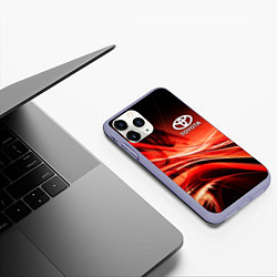 Чехол iPhone 11 Pro матовый TOYOTA, цвет: 3D-светло-сиреневый — фото 2