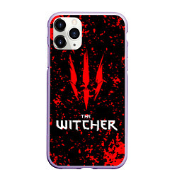 Чехол iPhone 11 Pro матовый The Witcher, цвет: 3D-светло-сиреневый