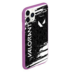 Чехол iPhone 11 Pro матовый VALORANT ВАЛОРАНТ, цвет: 3D-фиолетовый — фото 2